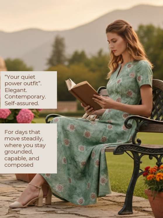 Aqua Mint Bagru Medallion Dress