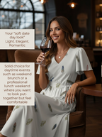 Mughal Pankh Art Wrap Dress