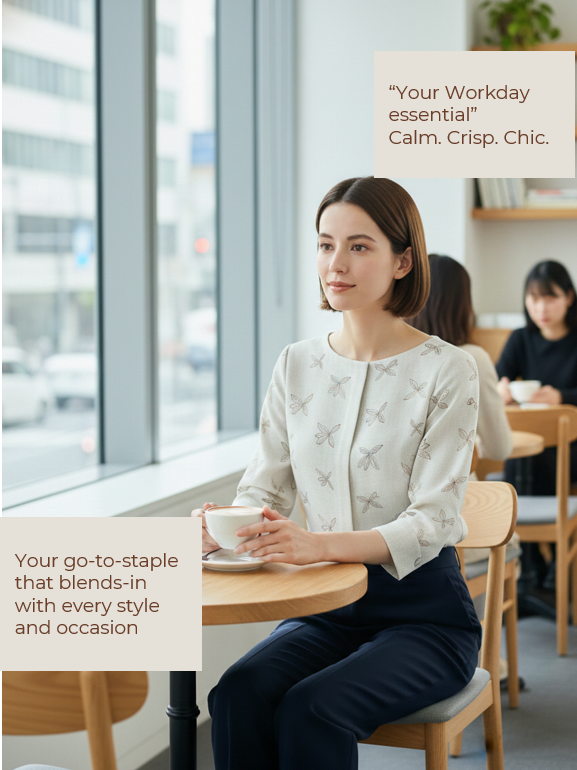 Sketch flower Simple Blouse