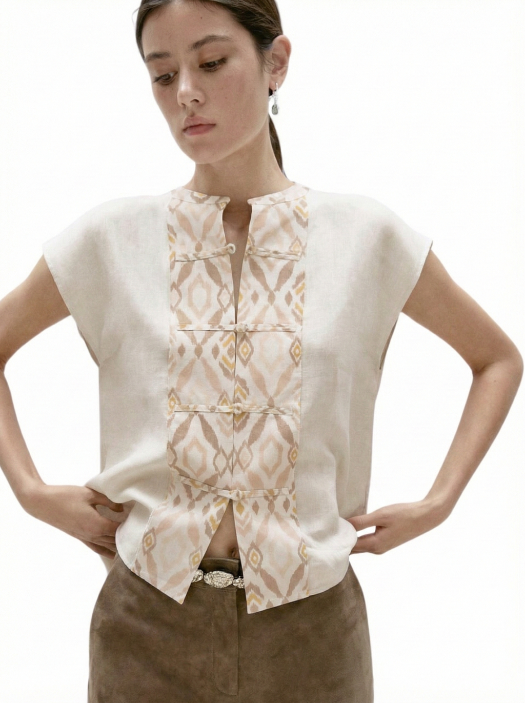 Ikat Boss Girl Blouse