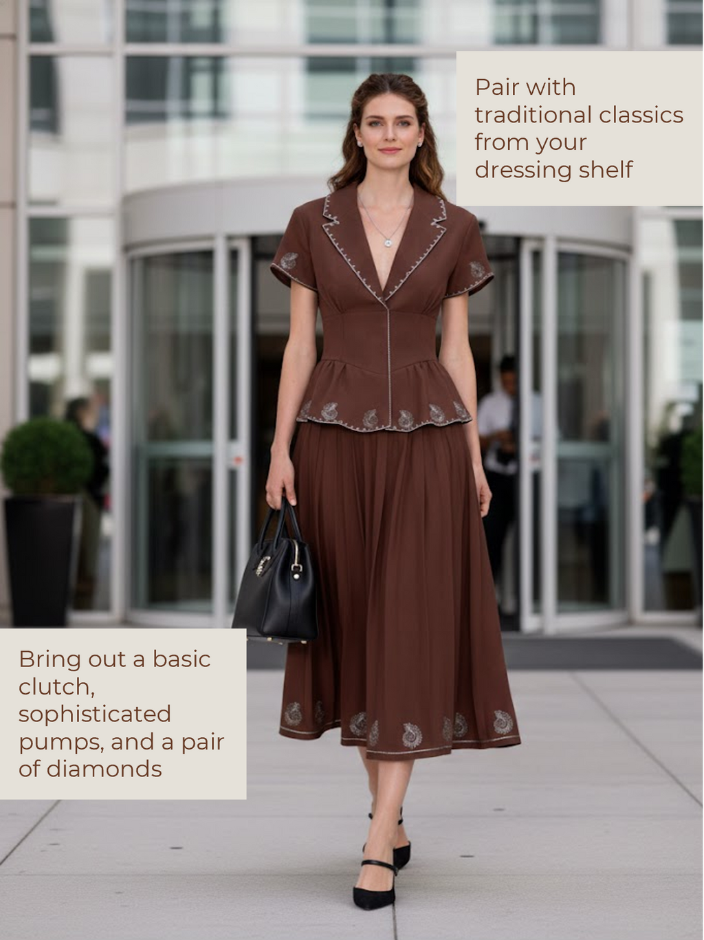 Mocha Shankh Co-ord Set