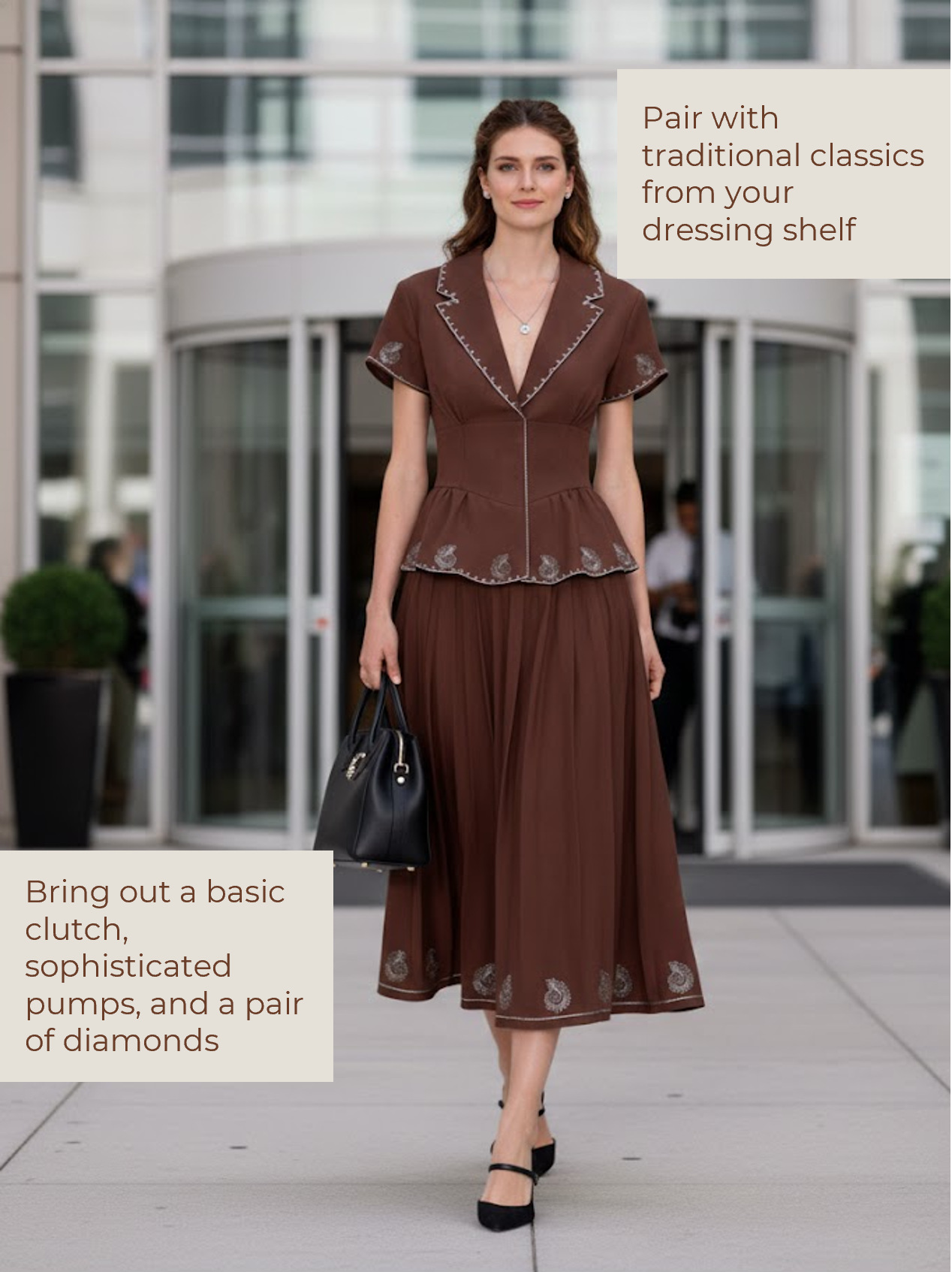 Mocha Shankh Co-ord Set