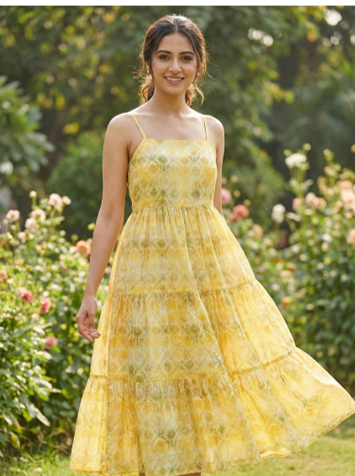 Spring Step-flow Dress